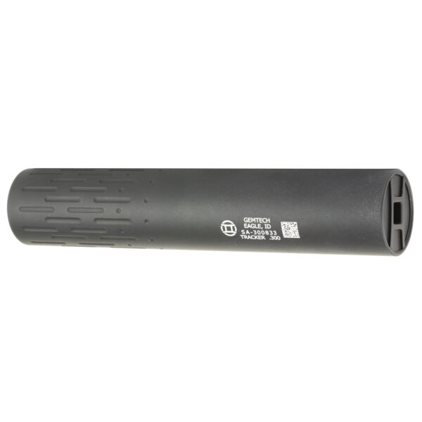 Gemtech, TRACKER, Rifle Suppressor, .30 Cal Hunting Suppressor, Weight 11.3oz, Length 8", Diameter 1.5", Black Finish