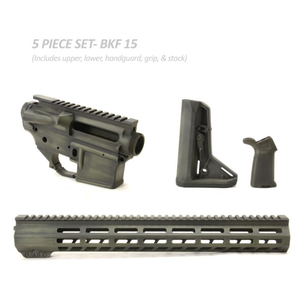 BKF AR15 Cerakoted 15" Moe-SL Builder Set - ODG Battleworn