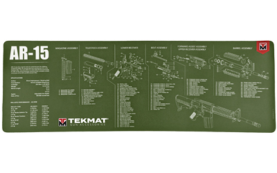 TekMat, AR-15 Rifle Mat, 12"x36", OD Green