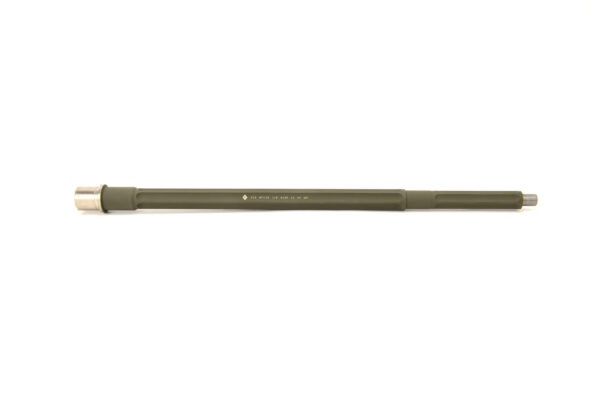BKF 18" .223 Wylde SPR Fluted Stainless Steel Rifle Length AR 15 Barrel - Cerakoted Magpul ODG