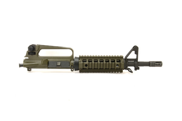BKF M16A2 11.5" 5.56 Nato 1/7 Twist  Chrome Lined Phos Complete Quad Upper Receiver - Magpul OD Green
