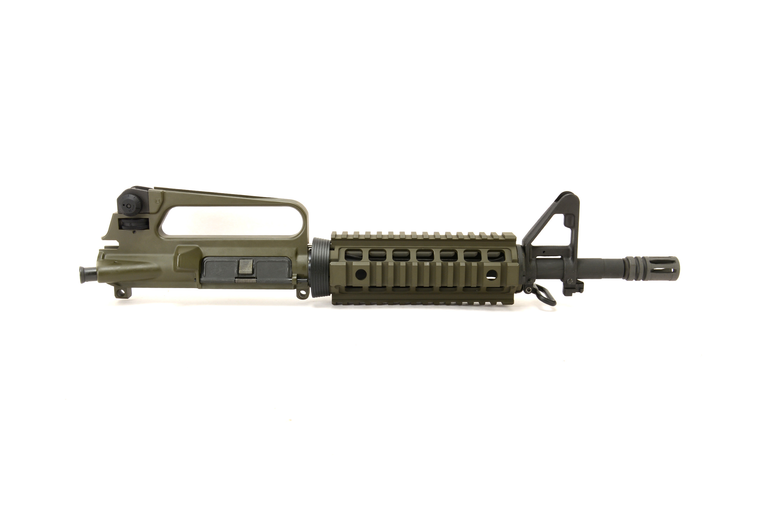 BKF M16A2 11.5" 5.56 Nato 1/7 Twist Chrome Lined Phos Complete Quad Upper Receiver - Magpul OD Green