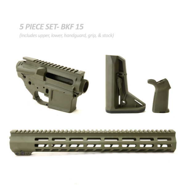 BKF AR15 Cerakoted 15" Moe-SL Builder Set - ODG