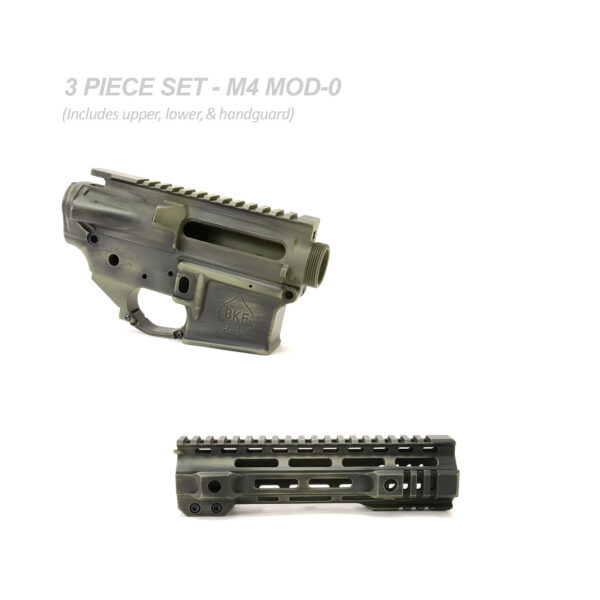 BKF M4 MOD-0 Cerakoted 8.25" Builder Set - Forest Battleworn