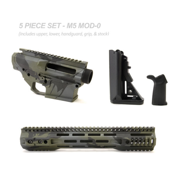 BKF M5 MOD-0 LR-308 Complete Billet Lower Receiver - SC Black