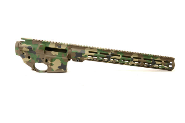 BKF 15" M-LOK Slim Cerakoted Builder Set - M81 Woodland