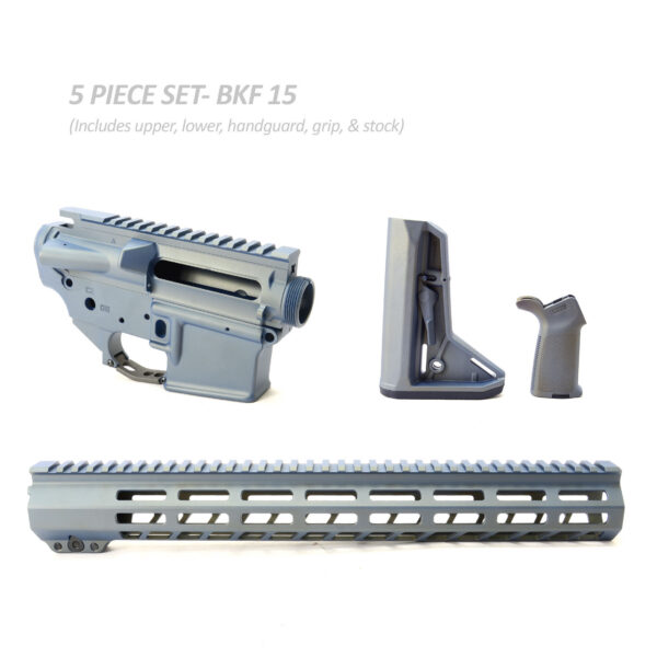 BKF AR15 Cerakoted 15" Moe Builder Set - Northern Lights Cerakote